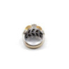 BAGUE DEUX ORS 18K DIAMANTS 17.06G T. 55