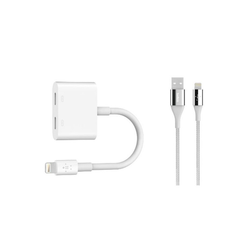 BELKIN LIGHTNING AUDIO + CHARGE WHITE