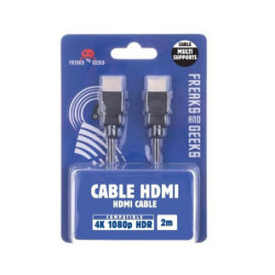 CABLE FREAKS AND GEEKS HDMI ETHERNET 1.4 1.8 M NOIR POUR PS3 ET XBOX 360