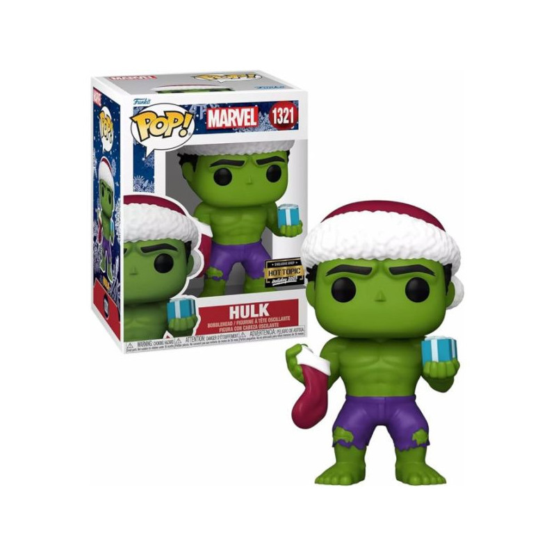 FUNKO POP MARVEL HOLIDAY - HULK VINYL BOBBLEHEAD