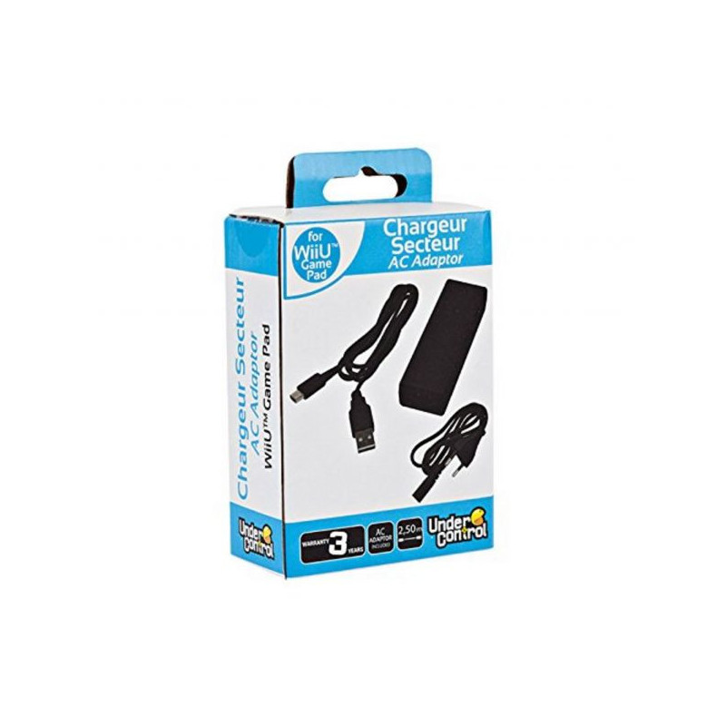 CHARGEUR SECTEUR UNDERCONTROL - GAME PAD WII U