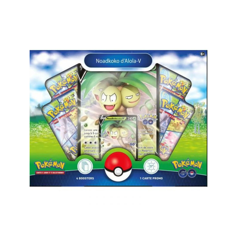 COFFRET NOADKOKO D ALOLA V POKEMON GO   CARTE POKEMON VF