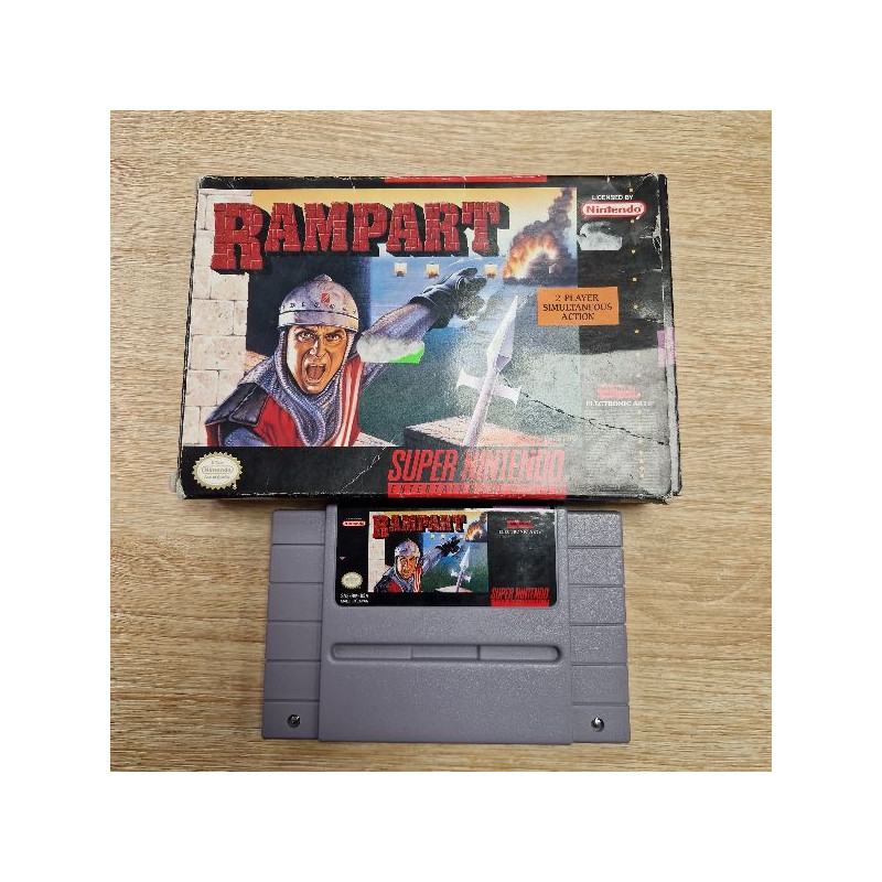 RAMPART SNES USA AVEC BOITE