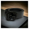 CEINTURE GUCCI EN CUIRR GG  BLACK