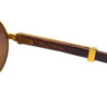 LUNETTE SOLAIRE CARTIER BAGATELLE BOIS VINTAGE