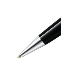 MONTBLANC MEISTERSTUCK PLATINUM BALLPOINT PEN BLACK