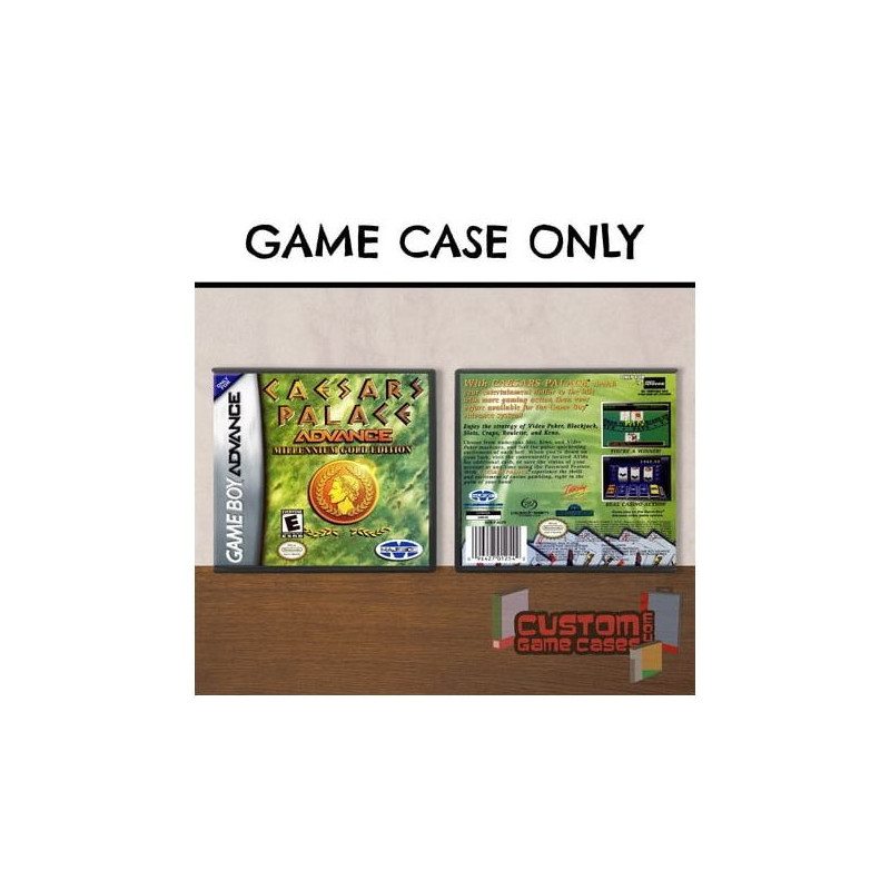 CAESAR S PALACE ADVANCE - GBA GAME BOY ADVANCE - GAME CASE WITH COVER