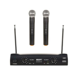 POWER ACOUSTICS WM 4400 MH UHF GR8 - DOUBLE MICROS MAIN UHF - FREQ 640-647.30 MHZ