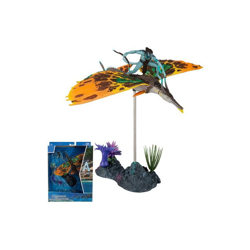 DISNEY AVATAR LARGE 7IN DELUXE CREATURE - ACTION FIGURE - SKIMWING AND TONOWARI - MCFARLANE TOYS