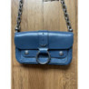 SAC ZADIG & VOLTAIRE CUIR KATE WALLET BLEU