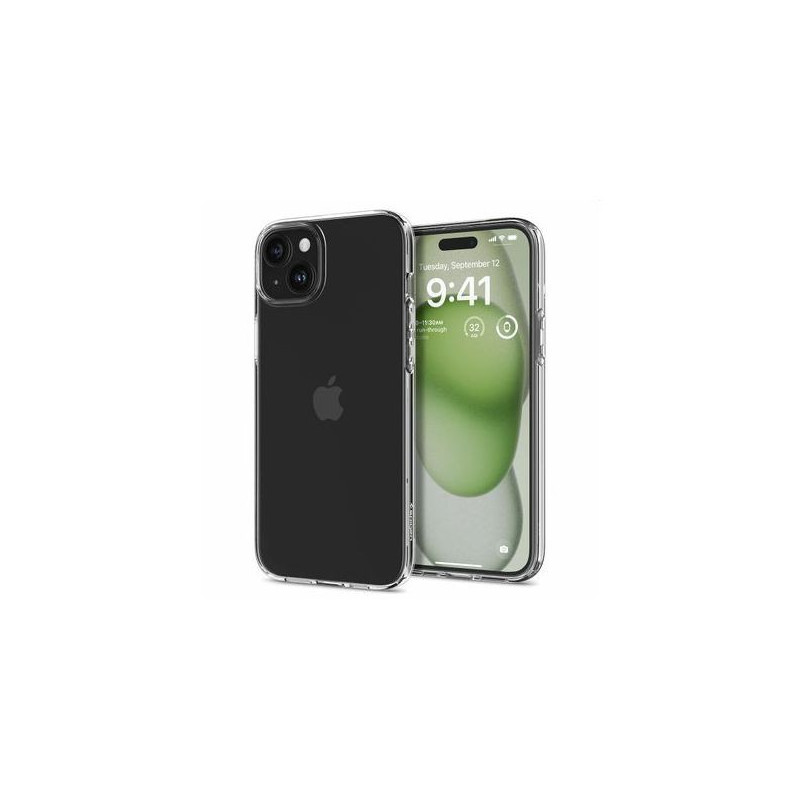 SPIGEN LIQUID CRYSTAL CASE GESCHIKT VOOR APPLE IPHONE 15 PLUS TELEFOONHOESJE - TRANSPARANT