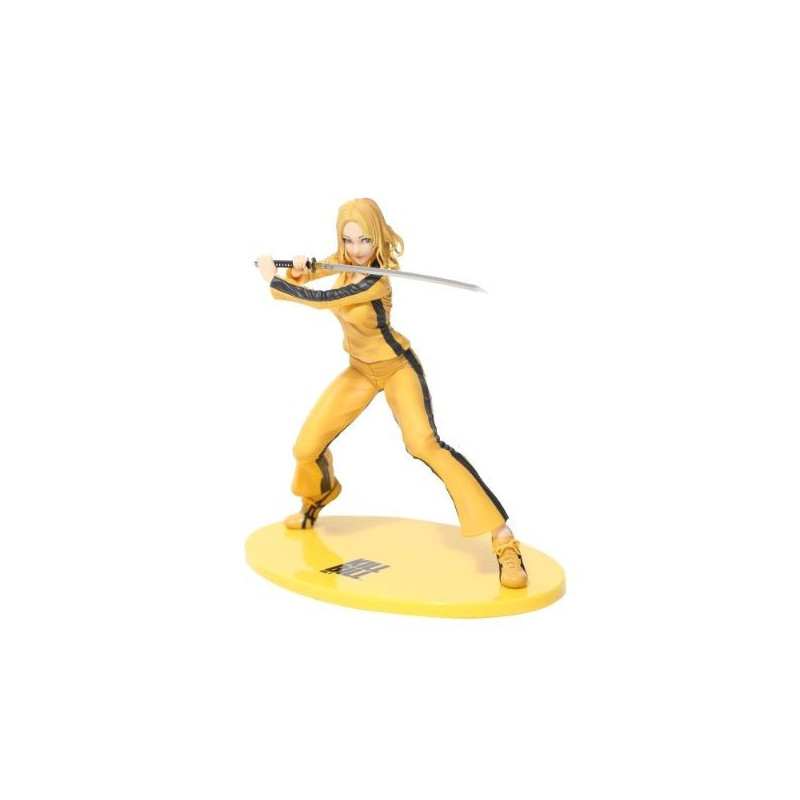 KILL BILL THE BRIDE BISHOUJO STATUE BLACK VIBRANT YELLOW   KOTOBUKIYA