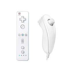 MANETTE WIIMOTE + NUNCHUCK BLANCHE