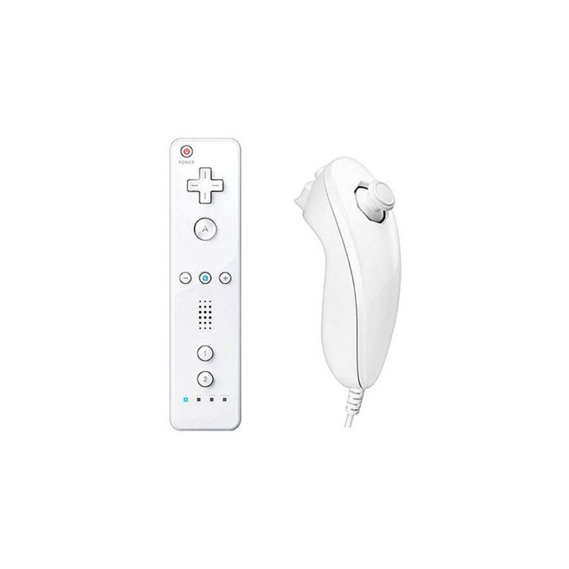 MANETTE WIIMOTE + NUNCHUCK BLANCHE