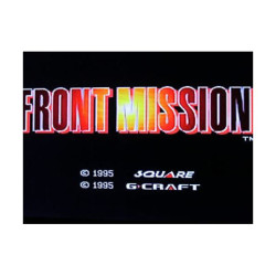 FRONT MISSION  JAPANESE IMPORT