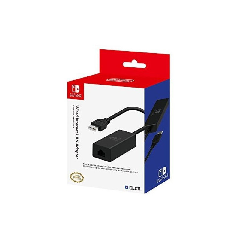 HORI WIRED INTERNET LAN ADAPTER CONVERTER FOR NINTENDO SWITCH - BLACK