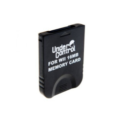 CARTE MEMOIRE GAME CUBE/WII 16MB UNDERCONTROL