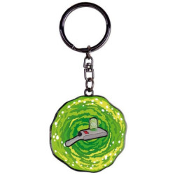 PORTE CLES RICK AND MORTY PORTAL GUN KEYRING PENDANT MULTICOLOUR