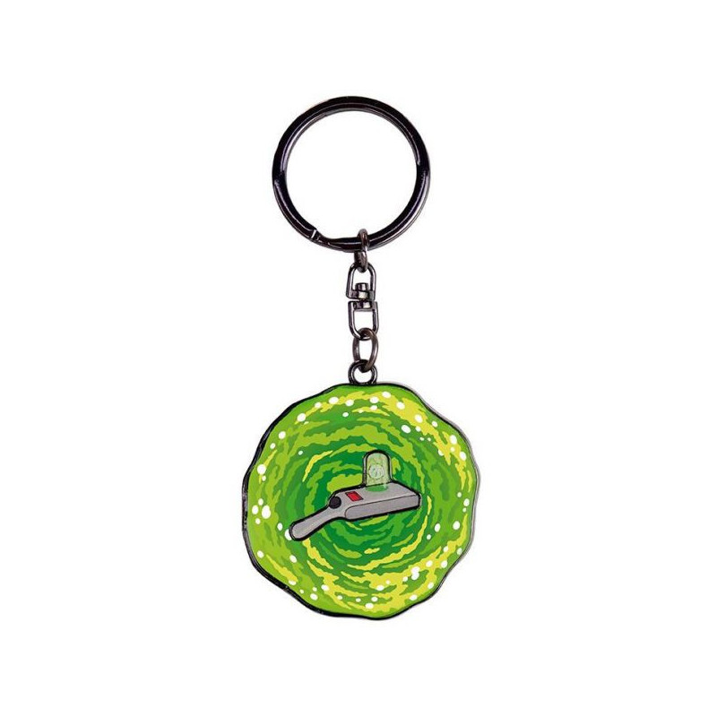 PORTE CLES RICK AND MORTY PORTAL GUN KEYRING PENDANT MULTICOLOUR