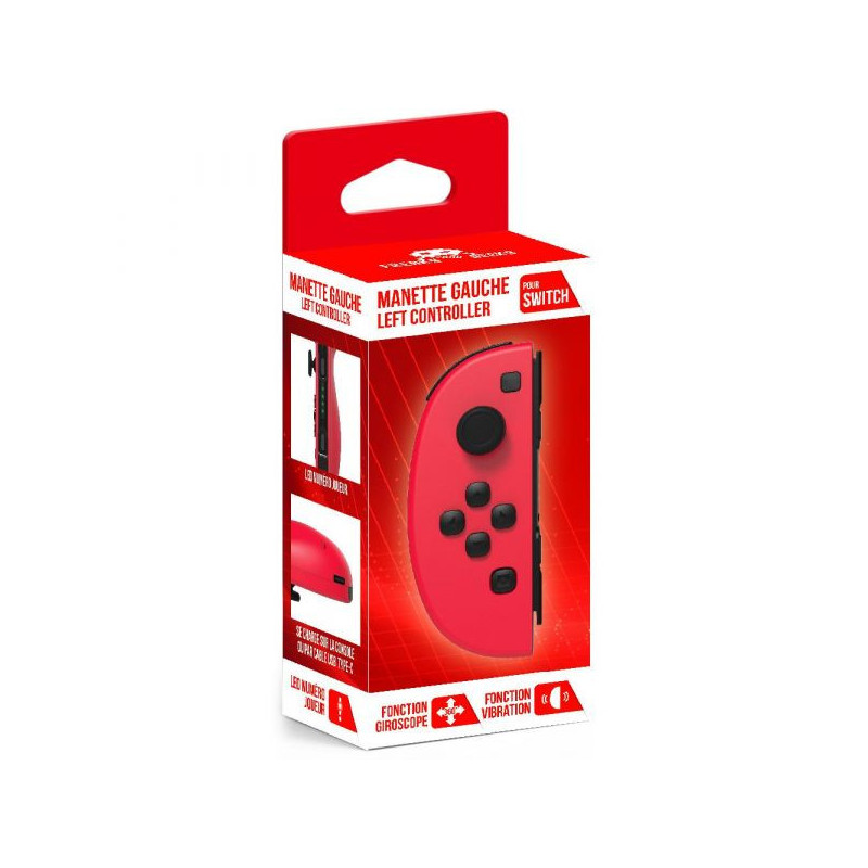 MANETTE TYPE JOY CON SWITCH GAUCHE ROUGE OCC