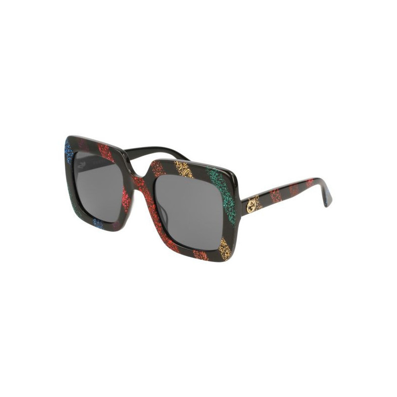 GUCCI GG0328S 003 SHINY GLITTER SLASH RAINBOW