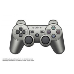 PS3 WIRELESS DUAL SHOCK SIXAXIS METALLIC GREY NEW