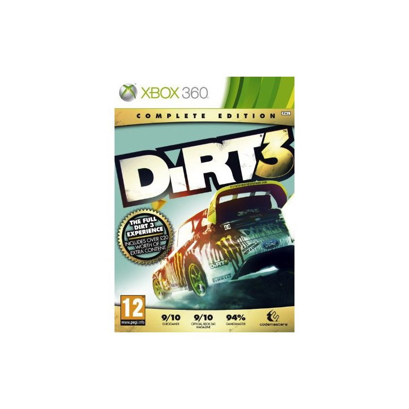 DIRT 3 COMPLETE EDITION  XBOX 360