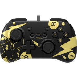 HORI - BLACK AND GOLD  POKEMON PIKACHU EDITION  NINTENDO SWITCH  MINI VIDEO GAME PAD