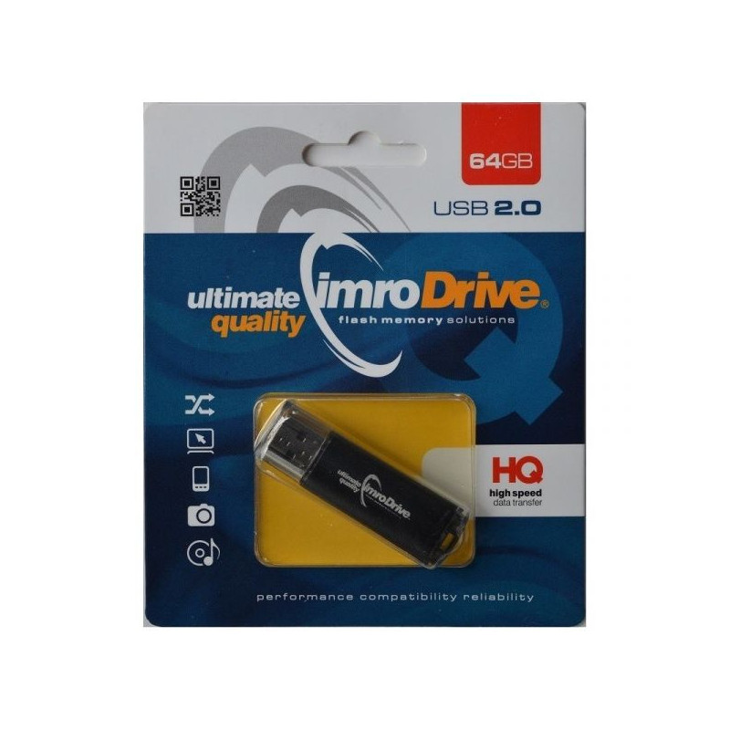 IMRO BLACK 64GB UNITA FLASH USB USB TIPO A 2.0 NERO