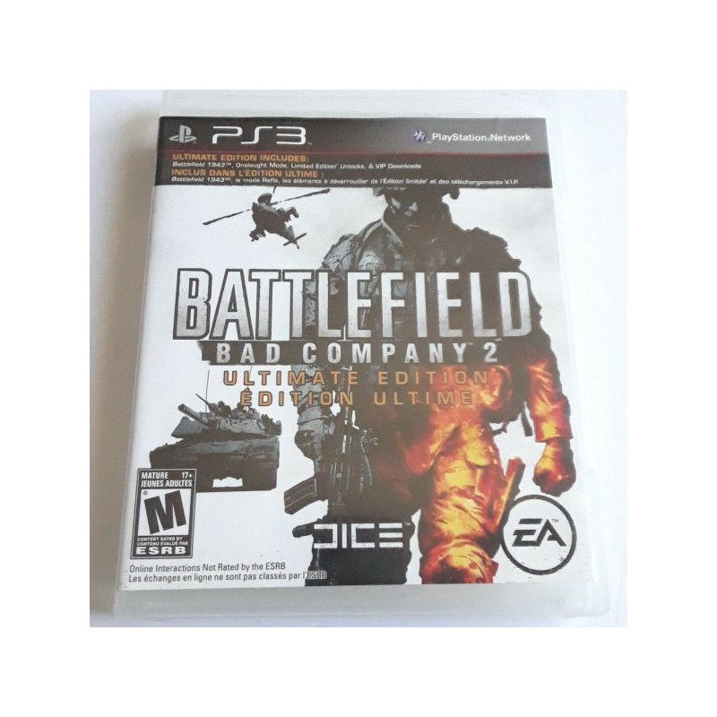 BATTLEFIELD BAD COMPANY 2 ULTIMATE EDITION PLAYSTATION 3 PS3 GAME