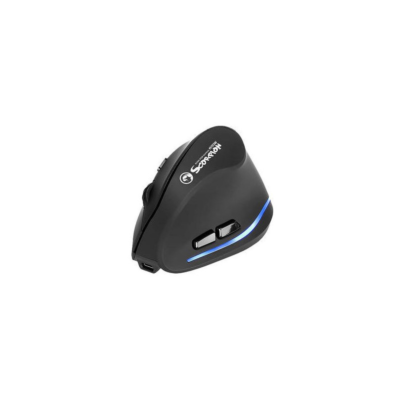 MARVO M703W WIRELESS 2.4GHZ 2400DPI WITH RECHARGEABLE BATTERY BLUE LED LIGHT RIGHT-HANDED ERGONOMIC GAMING MOUSE