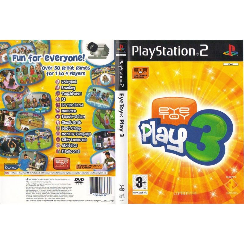 EYETOY PLAY 3 INKL. KAMERA - PS2