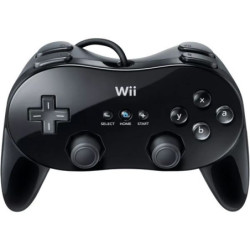 NINTENDO WII CLASSIC PRO FILAIRE NOIRE