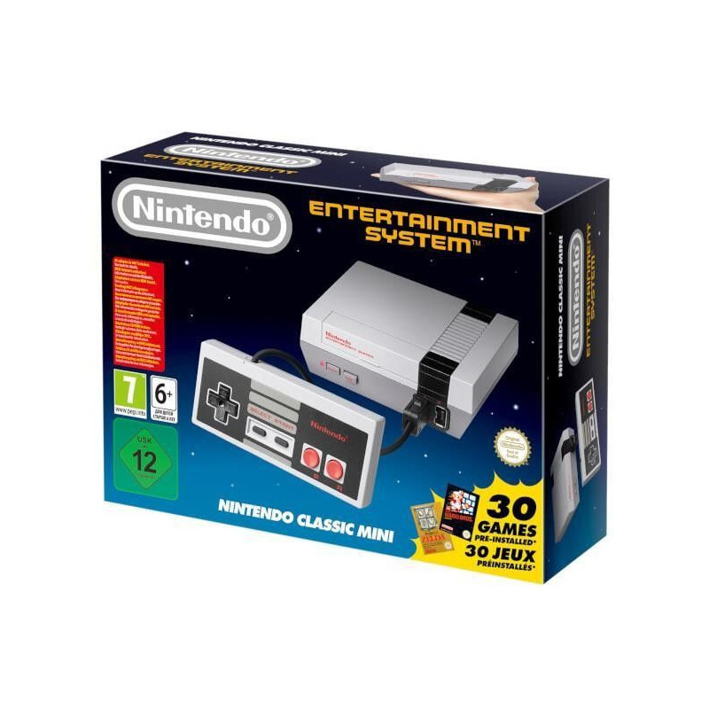 NINTENDO NES CLASSIC MINI INKL.30 INSTALLIERTE SPIELE ENTERTAINMENT SYSTEM