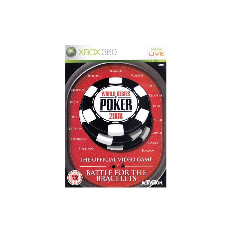 WORLD SERIES OF POKER 2008 XBOX 360