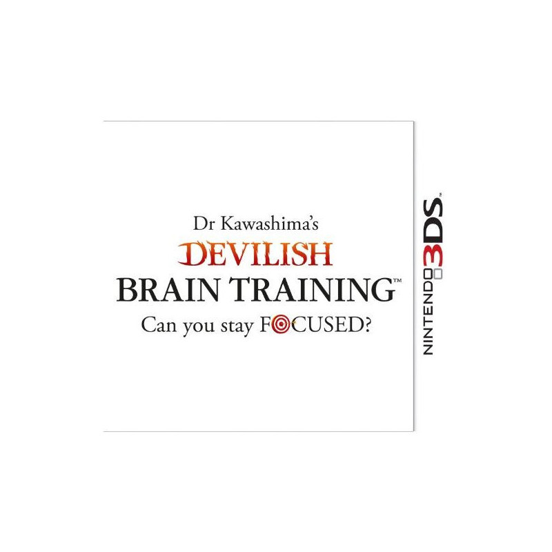 DR KAWASHIMA S DEVILISH BRAIN TRAINING CAN YOU STAY FOCUSED NINTENDO 3DS