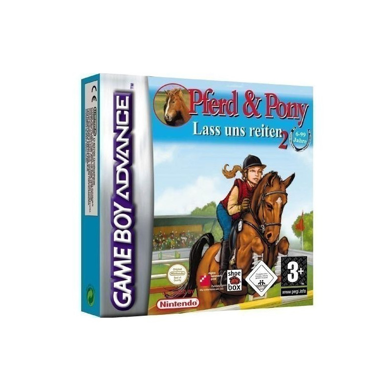 GAMEBOY ADVANCE - PFERD & PONY LASS UNS REITEN 2 MIT OVP GEBRAUCHT