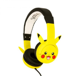 CASQUE FILAIRE  ENFANT POKEMON PIKACHU JAUNE