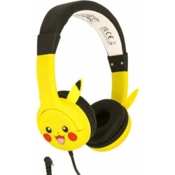 CASQUE FILAIRE  ENFANT POKEMON PIKACHU JAUNE