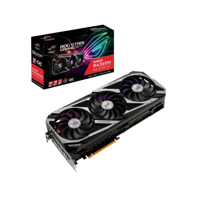 ASUS RADEON RX 6700 XT ROG STRIX GAMING OC 12GB GDDR6 PCI-EXPRESS GRAPHICS CARD