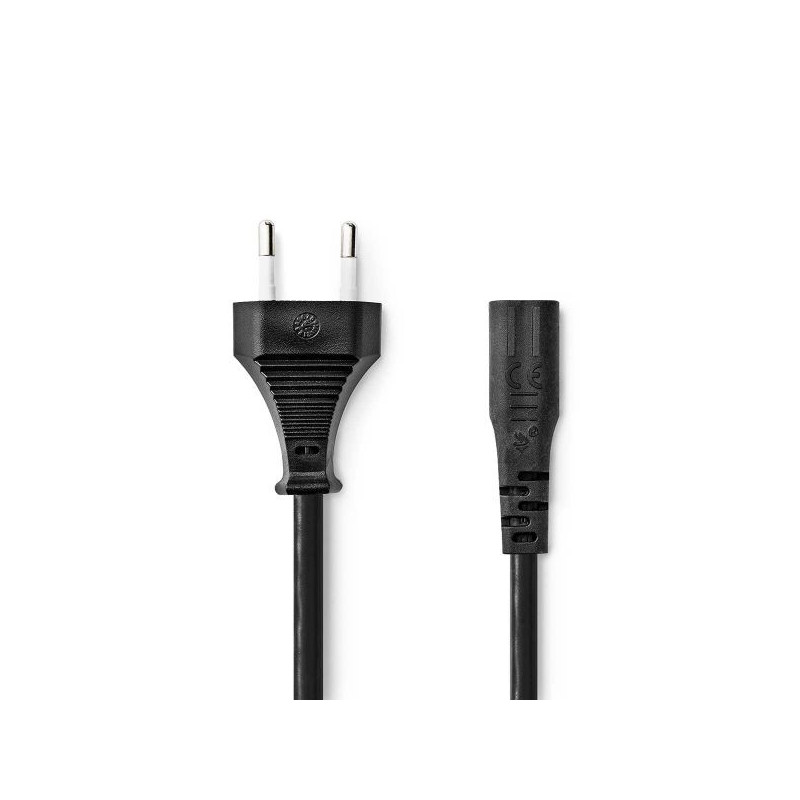 NEDIS POWER CABLE   EURO PLUG - IEC-320-C7   2.0 M   BLACK