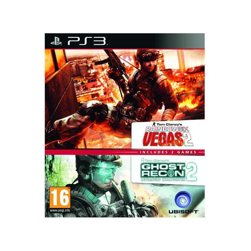 TOM CLANCY S RAINBOW SIX VEGAS 2 + GHOST RECON: ADVANCED WARFIGHTER 2 (PS3)