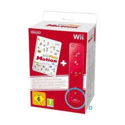 WIIMOTE ROUGE + WII PLAY MOTION