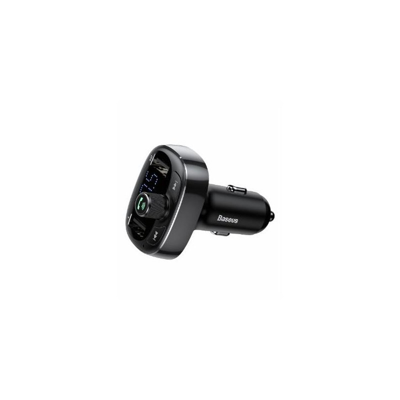 BASEUS BLUETOOTH FM TRANSMITTER CHARGER BLACK   BASEUS   GAMESTOP