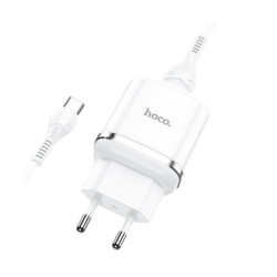 CHARGEUR HOCO USB TO TYPE-C BLANC