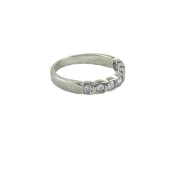 BAGUE OR 18K 3.2GR + DIAMANTS T53