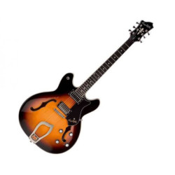 HAGSTROM VIKING SEMI-HOLLOW BODY - TOBACCO SUNBURST