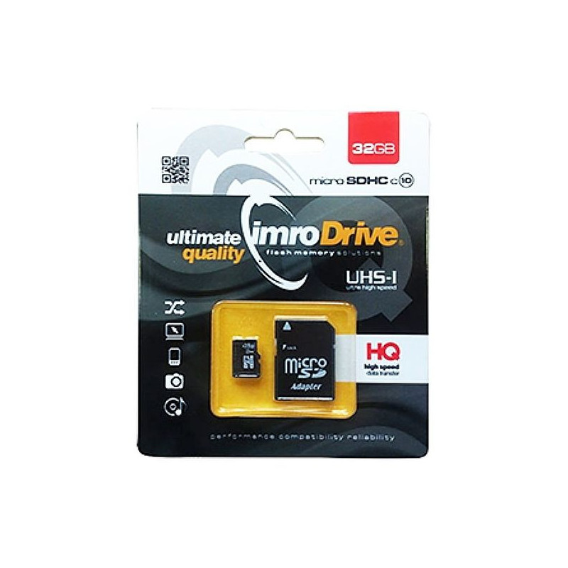 CARTE MEMOIRE MICRO SD 32 GB MICROSDHC ET ADAPTATEUR