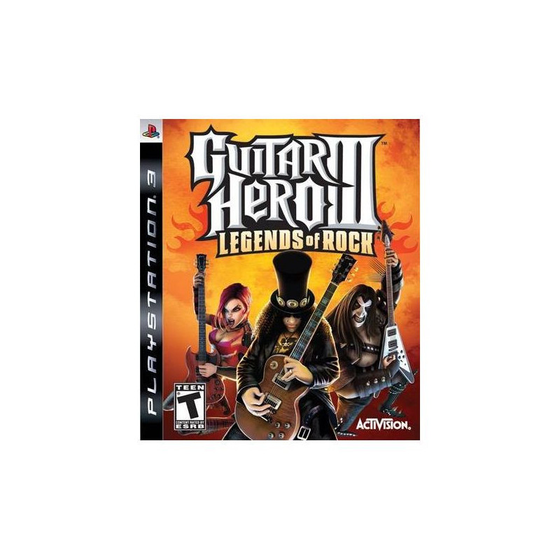 GUITAR HERO III LEGENDS OF ROCK SOLUS (NORDIC) PS3 (5030917063299)