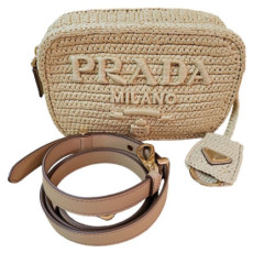 SAC PRADA RAFFIA SHOULDER BAG